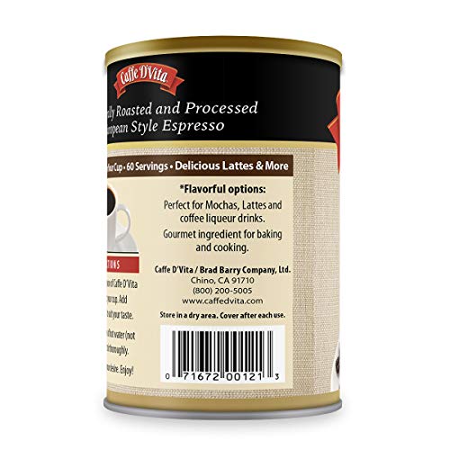 Caffe Dvita Espresso 3 Oz Can