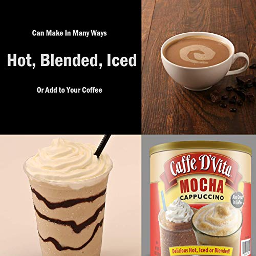 Caffe D’Vita Mocha Cappuccino 4 Lb Can 64 Oz