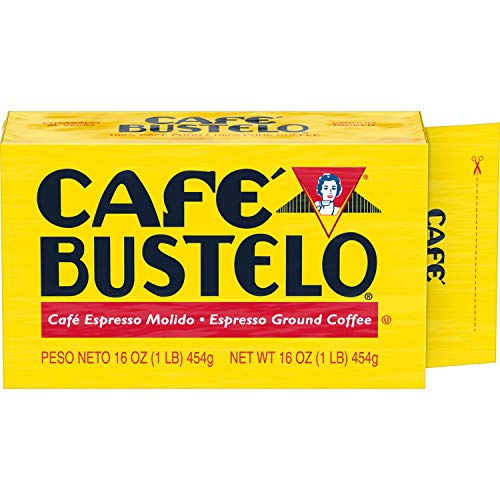 Café Bustelo Espresso Dark Roast Ground Coffee Brick, 16 Ounces ...