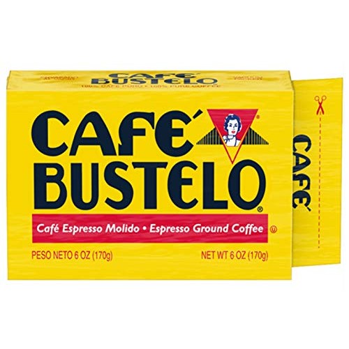 Café Bustelo Espresso Dark Roast Ground Coffee Brick, 6 Ounces