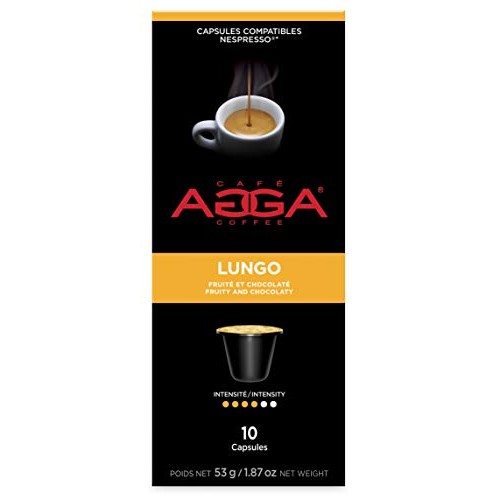 Café Agga Coffee 60 Capsules Lungo Espresso Nespresso Originalin