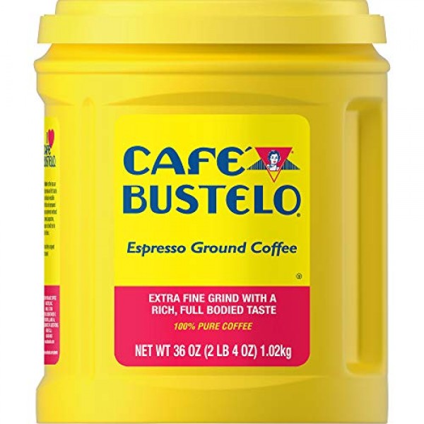 Café Bustelo Coffee Espresso Extra Fine Ground Coffee, 36 Ounces