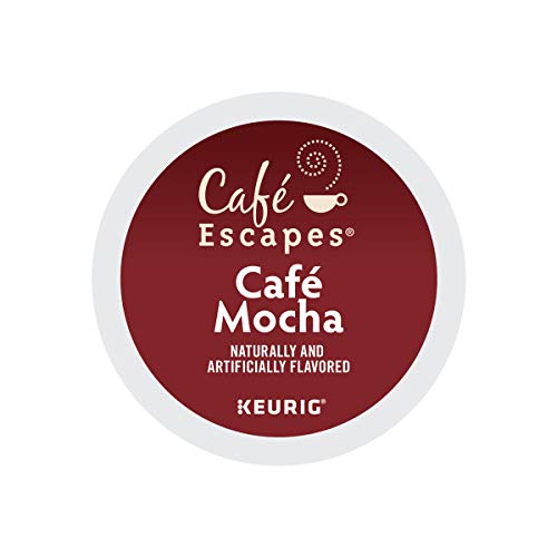 Cafe Escapes, Cafe Mocha Coffee Beverage, Single-Serve Keurig K-