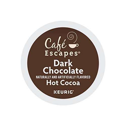 Cafe Escapes, Dark Chocolate Hot Cocoa, Single-Serve Keurig K-Cu