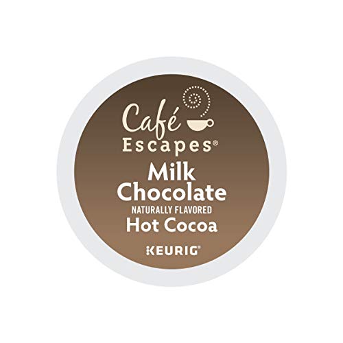 Cafe Escapes, Milk Chocolate Hot Cocoa, Single-Serve Keurig K-Cu