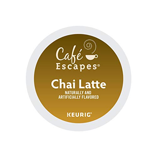 Café Escapes Chai Latte, Single-Serve Keurig K-Cup Pods, 72 Count