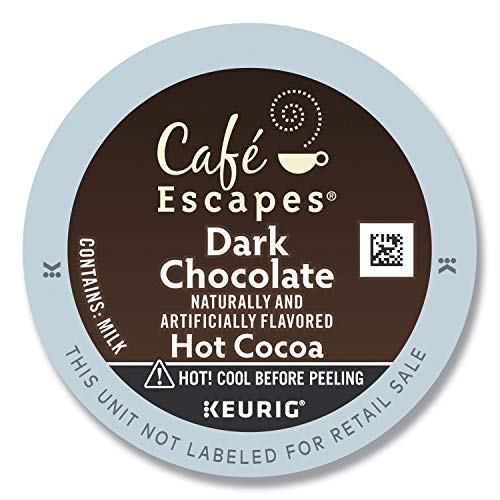Café Escapes Hot Cocoa, Dark Chocolate, K-Cup Portion Pack For K