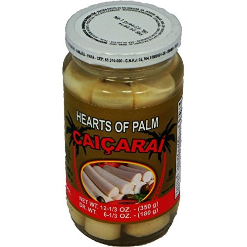 Caiçaraí - Hearts Of Palm In A Glass Jar - Net Weight 12.34Oz -