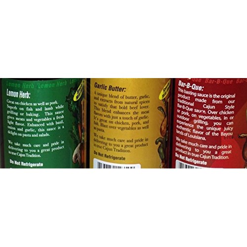 Cajun Blast Basting Sauce Bundle - 1 Each Of Garlic Butter, Lemo