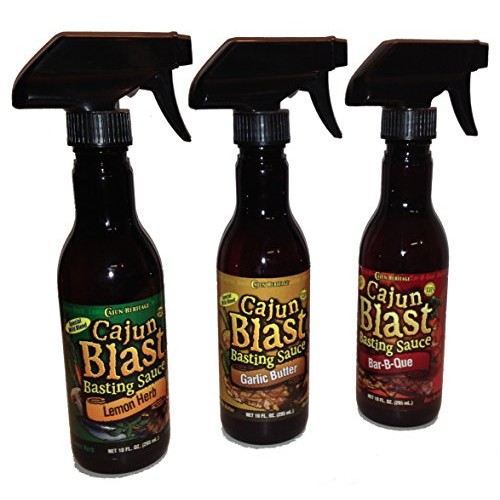 Cajun Blast Basting Sauce Bundle - 1 Each Of Garlic Butter, Lemo
