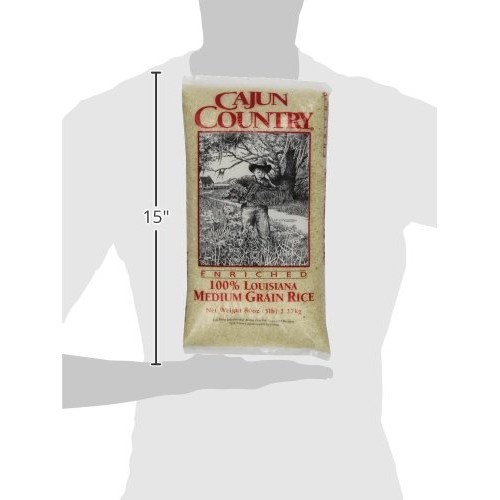 Cajun Country Medium Grain Rice, 5 Pound