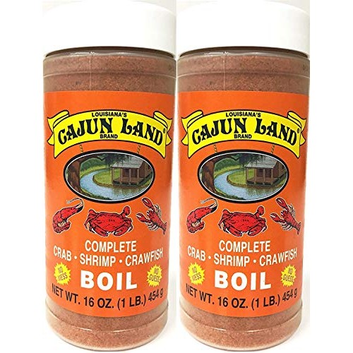 Cajun Land Complete Crab Shrimp Crawfish Boil 1 Pound 2 Pack