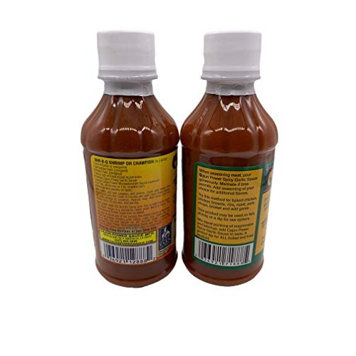 Cajun Power Garlic Sauce Bundle - 1 Regular And 1 Spicy 8Oz Jar