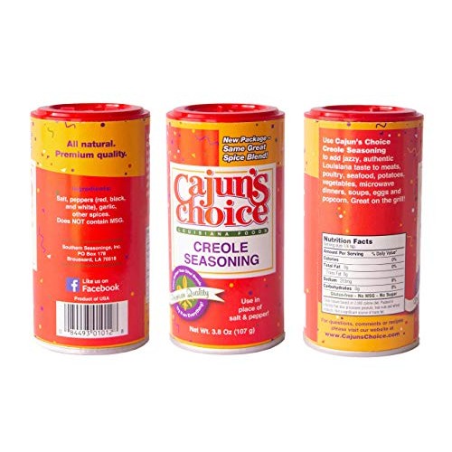 Creole Seasoning 3.8 Oz &Amp; Blackened Seasoning 2.75 Oz Cajuns Ch