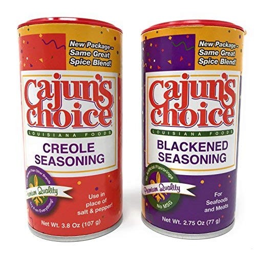 Creole Seasoning 3.8 Oz &Amp; Blackened Seasoning 2.75 Oz Cajuns Ch