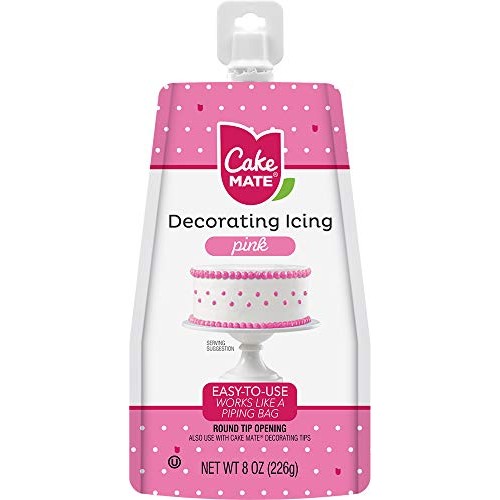 Cake Mate Cm249-62 Decorating Icing, 8 Oz, Pink