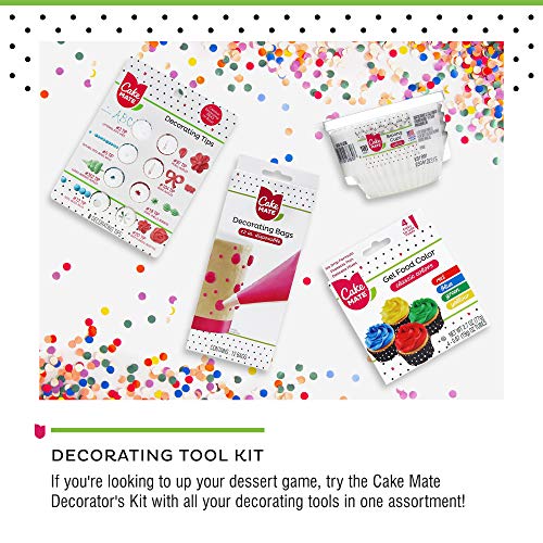 Cake Mate Decorating Tool Kit - 4-Piece Set Includes: Decorating
