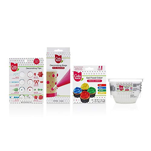 Cake Mate Decorating Tool Kit - 4-Piece Set Includes: Decorating