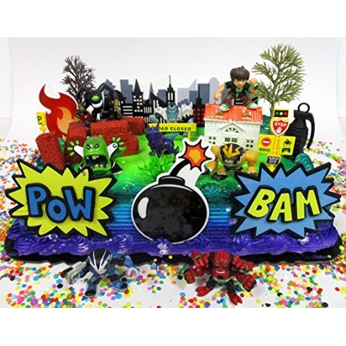 Ben And Friends Birthday Cake Topper Set Featuring Ben &Amp; Random