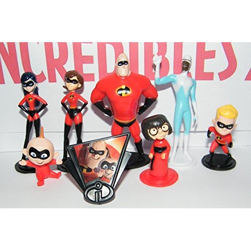 Disney Incredibles 2 Movie Deluxe Cake Toppers Cupcake Decoratio