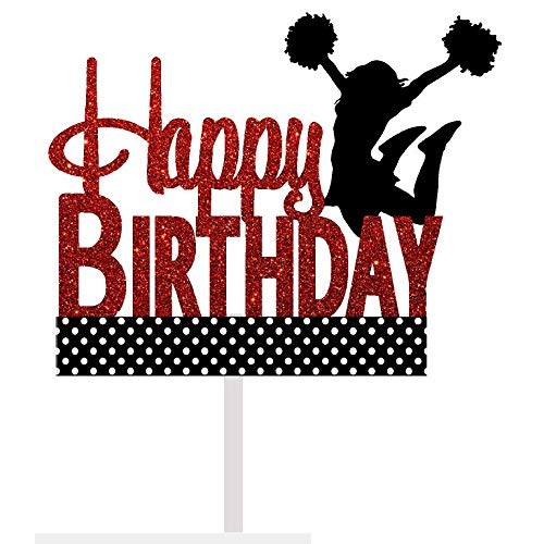 Cheerleader / Cheerleading Cake Decoration Topper Banner