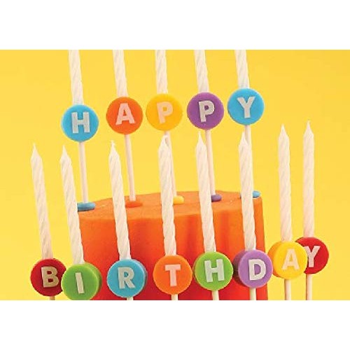 Item#090Wcd - Happy 90Th Birthday Party Red Cake Topper &Amp; Rainbo