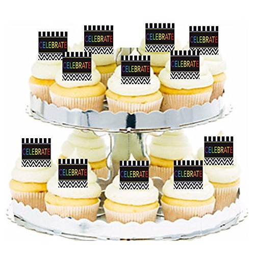 Celebrate!Chevron &Amp; Strupes Cupcake / Food / Appetizer Decoratio