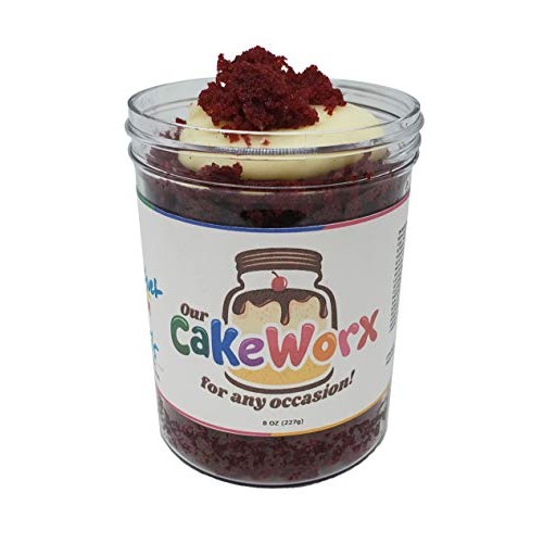 Cakeworx! Gourmet Creamy Red Velvet Cake / Cupcake In A Jar 8Oz