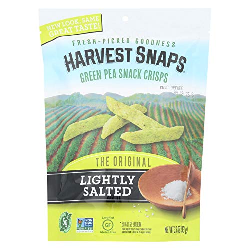 Calbee Harvest Snaps Snapea Crisps - Lightly Salted - Case Of 12