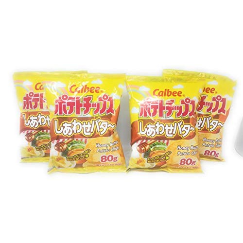 Calbee Honey Butter Potato Chips 80G, 4 Pack Calbee Honey Butter Potato Chips 80G, 4 Pack