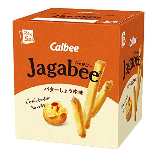 Calbee Jagabee Butter Soy Sauce 80G 16G × 5 Bags 12