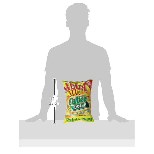 Calbee Seaweed And Salt Potato Chips, 7.05 Ounce