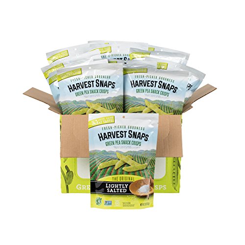 Harvest Snaps Green Pea Snack Crisps, Lightly Salted, 3.3-Ounce