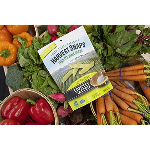 Harvest Snaps Green Pea Snack Crisps, Lightly Salted, 3.3-Ounce