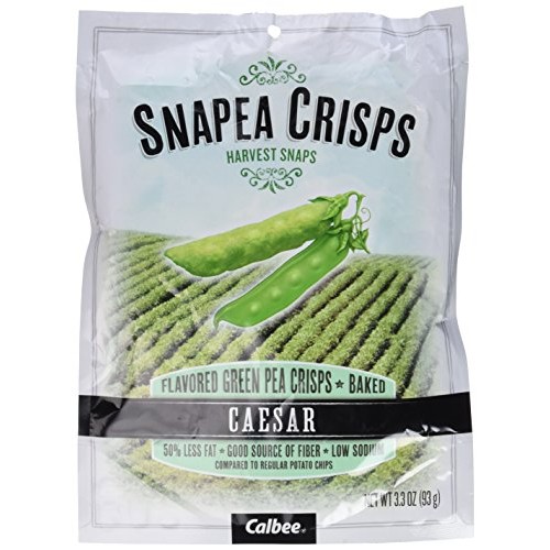 Harvest Snaps Snapea Crisps Ceasar - Pack Of 3, 3.3 Oz. Ea.