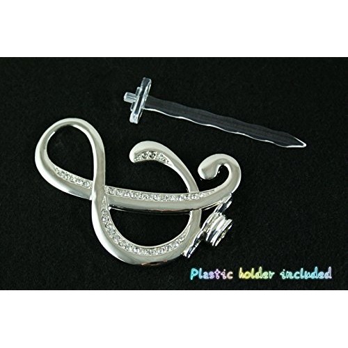 Silver Rhinestone Monogram Wedding Cake Topper Top Letter Initia