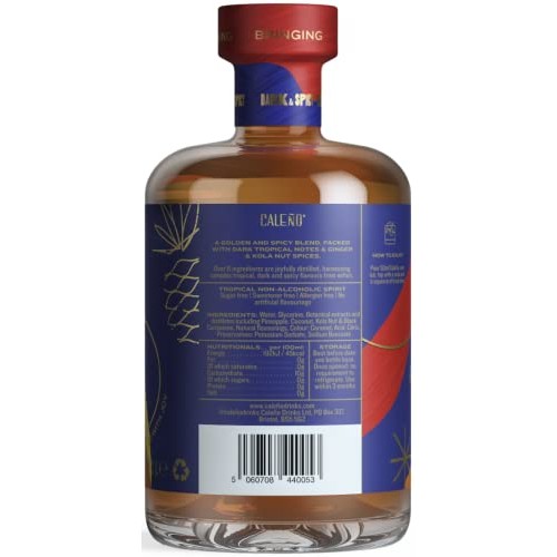 Caleño Dark &Amp; Spicy | Non Alcoholic Spirit | Tropical Flavoured