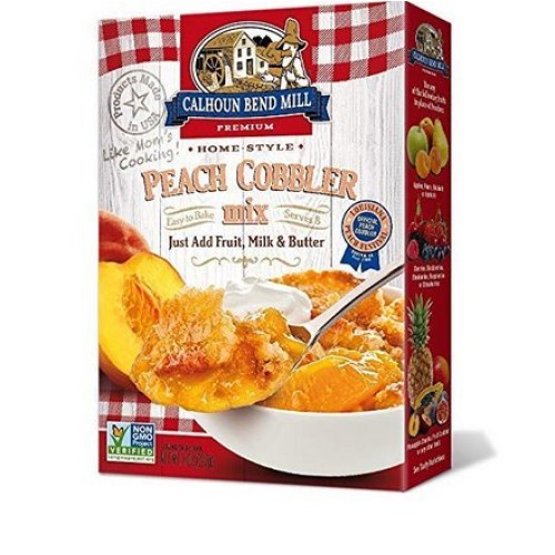 Calhoun Bend Mill Peach Cobbler Mix 8 Ounces Pack Of 2