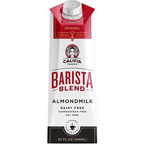 Califia Farms Barista Blend Almond Milk, Original, 32 Ounce Pac