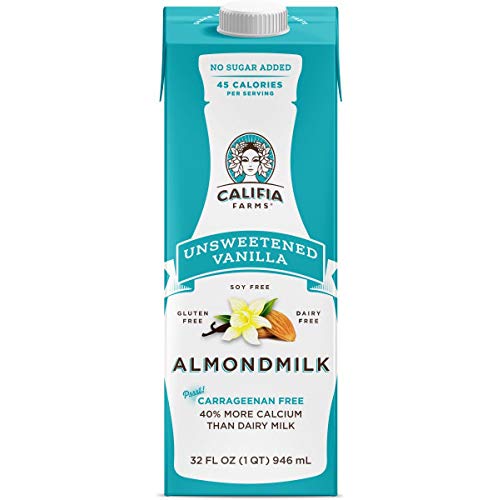 Califia Farms - Shelf Stable Almond Milk, Unsweetened Vanilla, 3