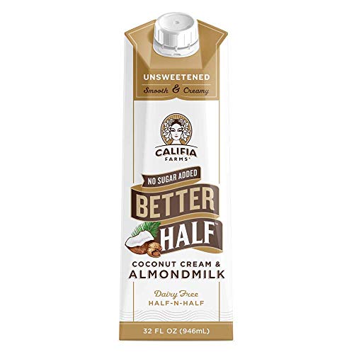 Califia Farms - Unsweetened Better Half Coffee Creamer, 32 Oz P