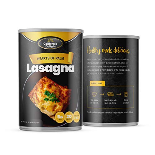 Hearts Of Palm Lasagna - Low Carb - Gluten Free - 6 Pack