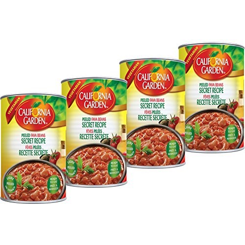 California Garden Peeled Fava Beans Secret Recipe 450G 4 Cans