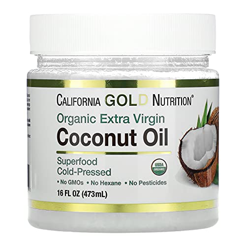 California Gold Nutrition Organic Extra Virgin Coconut Oil, Unre
