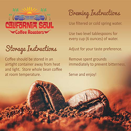 California Soul Gourmet Whole Bean Coffee - Single Origin, Brazi