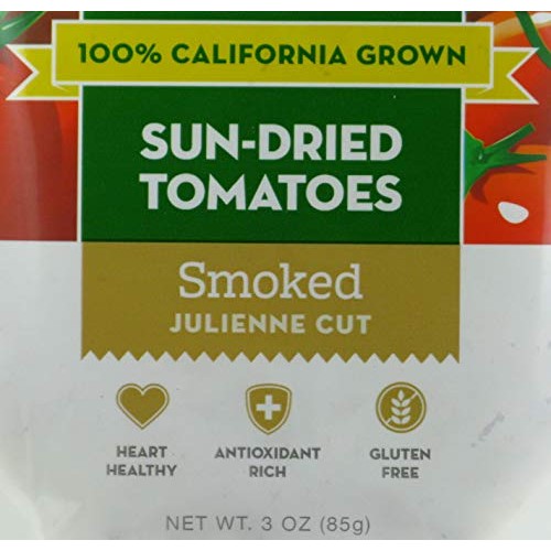 California Sun-Dry Smoked Sun Dried Tomatoes Julienne Cut, 3-O
