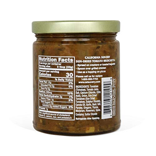 California Sun Dry Sun Dried Tomato Bruschetta, Gluten Free, 9 O