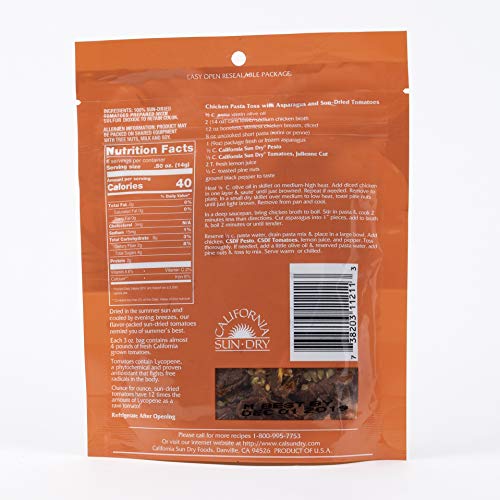 California Sun Dry Sun Dried Tomatoes, Julienne Cut, Ready To Ea