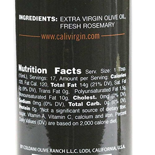 Calivirgin Rosemary Olive Oil - Rosemary Infused Extra Virgin Ol