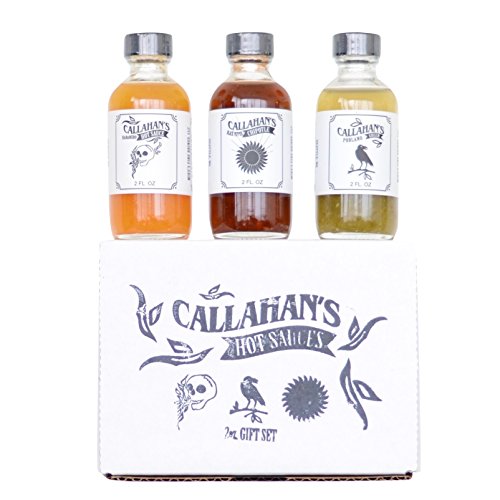Callahans 2 Oz Gourmet Hot Sauce Gift Set - Poblano, Habanero,